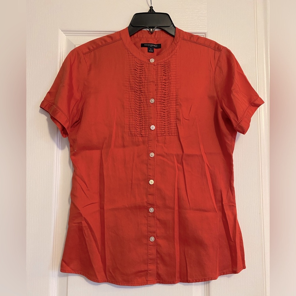 Banana Republic orange shirt